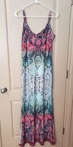 White Mark Colorful Maxi Dress